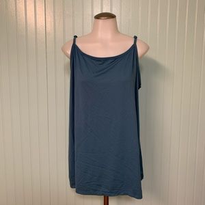 Extra Long Teal Terra & Sky Tunic Cami 20W-22W